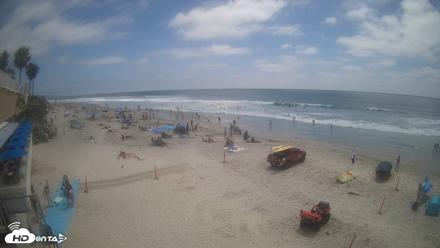 17th St. Del Mar Beach - 4K SW Live Webcam - Jun 10, 2026, 2:35pm PDT