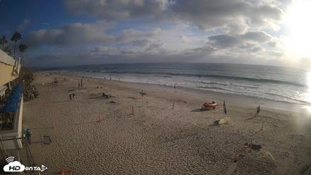17th St. Del Mar Beach - 4K SW Live Webcam - Aug 12, 2026, 6:22pm PDT