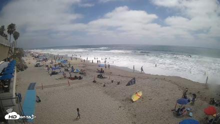 17th St. Del Mar Beach - 4K SW Live Webcam - Jul 8, 2026, 3:02pm PDT