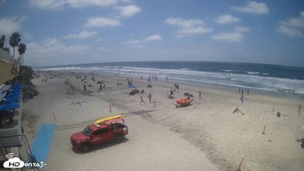 17th St. Del Mar Beach - 4K SW Live Webcam - May 16, 2026, 1:25pm PDT