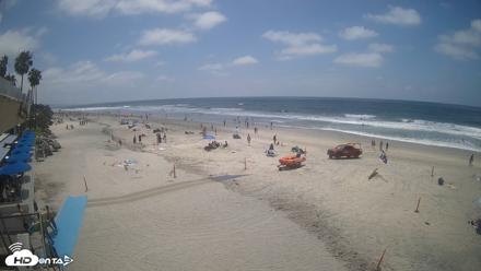 17th St. Del Mar Beach - 4K SW Live Webcam - May 16, 2026, 1:25pm PDT
