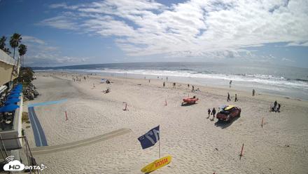 17th St. Del Mar Beach - 4K SW Live Webcam - Apr 26, 2026, 3:19pm PDT