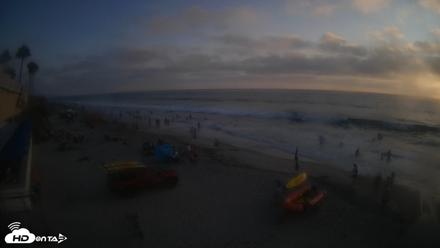 17th St. Del Mar Beach - 4K SW Live Webcam - Aug 8, 2026, 7:15pm PDT