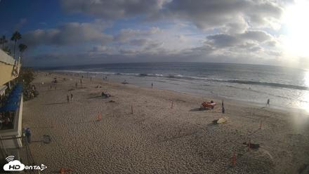 17th St. Del Mar Beach - 4K SW Live Webcam - Aug 12, 2026, 6:22pm PDT