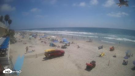17th St. Del Mar Beach - 4K SW Live Webcam - Jun 12, 2026, 2:45pm PDT