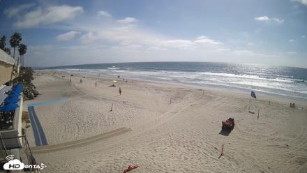 17th St. Del Mar Beach - 4K SW Live Webcam - Apr 24, 2026, 3:46pm PDT