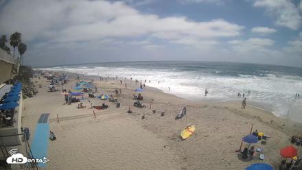 17th St. Del Mar Beach - 4K SW Live Webcam - Jul 8, 2026, 2:53pm PDT