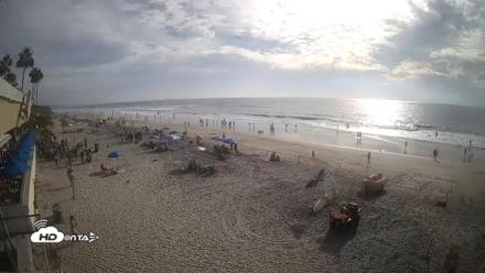 17th St. Del Mar Beach - 4K SW Live Webcam - Sep 26, 2026, 4:23pm PDT