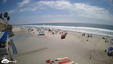 17th St. Del Mar Beach - 4K SW Live Webcam - May 10, 2026, 2:23pm PDT