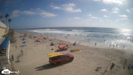17th St. Del Mar Beach - 4K SW Live Webcam - Jul 29, 2026, 4:48pm PDT