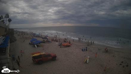17th St. Del Mar Beach - 4K SW Live Webcam - Sep 6, 2026, 4:07pm PDT