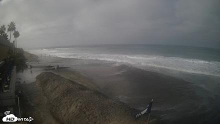 17th St. Del Mar Beach - 4K SW Live Webcam - Oct 9, 2026, 9:16am PDT