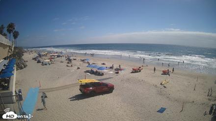 17th St. Del Mar Beach - 4K SW Live Webcam - Jun 28, 2026, 3:37pm PDT