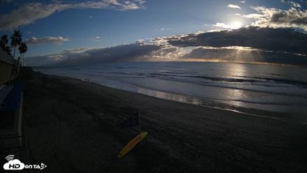 17th St. Del Mar Beach - 4K SW Live Webcam - Oct 23, 2026, 5:10pm PDT
