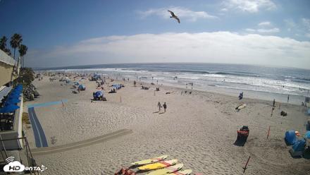 17th St. Del Mar Beach - 4K SW Live Webcam - May 9, 2026, 3:50pm PDT