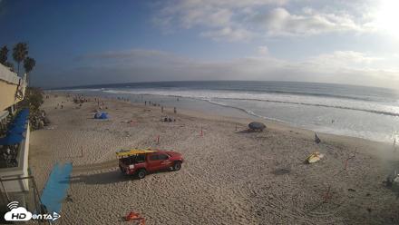 17th St. Del Mar Beach - 4K SW Live Webcam - Jun 4, 2026, 6:10pm PDT