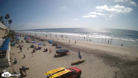 17th St. Del Mar Beach - 4K SW Live Webcam - Sep 13, 2026, 3:21pm PDT