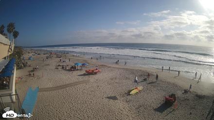 17th St. Del Mar Beach - 4K SW Live Webcam - Jun 7, 2026, 5:51pm PDT