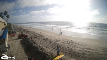 17th St. Del Mar Beach - 4K SW Live Webcam - Sep 30, 2026, 4:14pm PDT