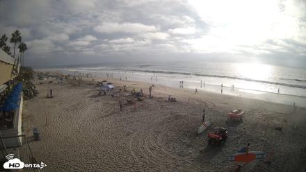 17th St. Del Mar Beach - 4K SW Live Webcam - Sep 26, 2026, 4:56pm PDT