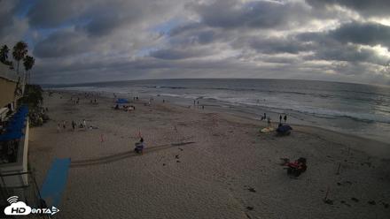 17th St. Del Mar Beach - 4K SW Live Webcam - May 23, 2026, 6:31pm PDT