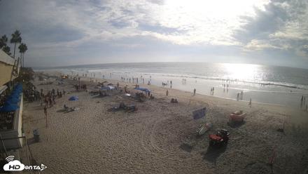 17th St. Del Mar Beach - 4K SW Live Webcam - Sep 26, 2026, 4:21pm PDT