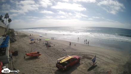 17th St. Del Mar Beach - 4K SW Live Webcam - Sep 29, 2026, 2:52pm PDT