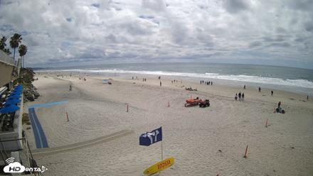 17th St. Del Mar Beach - 4K SW Live Webcam - Apr 26, 2026, 2:14pm PDT