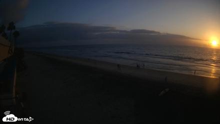 17th St. Del Mar Beach - 4K SW Live Webcam - Sep 16, 2026, 6:41pm PDT