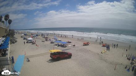 17th St. Del Mar Beach - 4K SW Live Webcam - Jun 28, 2026, 2:52pm PDT