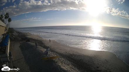 17th St. Del Mar Beach - 4K SW Live Webcam - Oct 20, 2026, 4:44pm PDT
