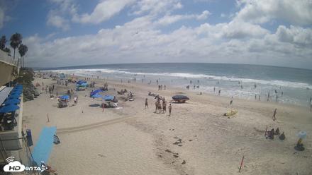 17th St. Del Mar Beach - 4K SW Live Webcam - Jun 30, 2026, 2:40pm PDT