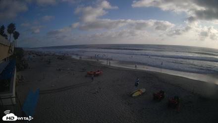 17th St. Del Mar Beach - 4K SW Live Webcam - Jun 7, 2026, 6:15pm PDT