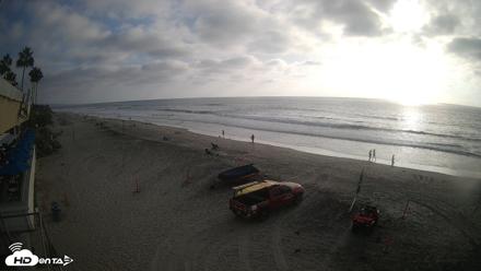17th St. Del Mar Beach - 4K SW Live Webcam - Sep 24, 2026, 5:13pm PDT