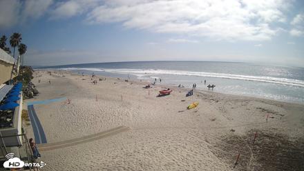 17th St. Del Mar Beach - 4K SW Live Webcam - May 8, 2026, 3:54pm PDT
