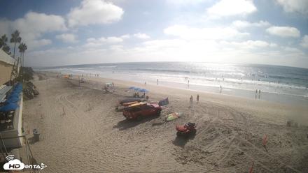 17th St. Del Mar Beach - 4K SW Live Webcam - Sep 25, 2026, 3:31pm PDT