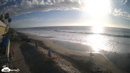 17th St. Del Mar Beach - 4K SW Live Webcam - Oct 20, 2026, 4:45pm PDT