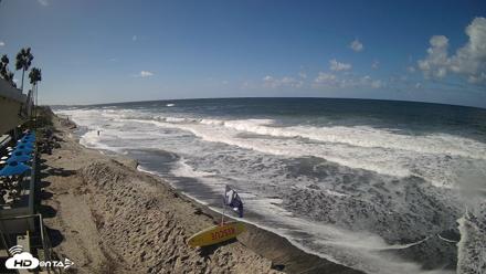 17th St. Del Mar Beach - 4K SW Live Webcam - Oct 12, 2026, 11:19am PDT
