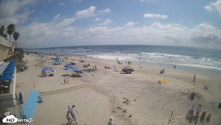 17th St. Del Mar Beach - 4K SW Live Webcam - Jun 30, 2026, 3:24pm PDT