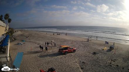 17th St. Del Mar Beach - 4K SW Live Webcam - May 21, 2026, 6:08pm PDT