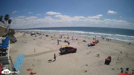 17th St. Del Mar Beach - 4K SW Live Webcam - May 25, 2026, 2:29pm PDT