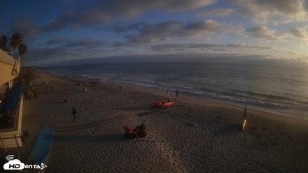 17th St. Del Mar Beach - 4K SW Live Webcam - Jun 26, 2026, 7:30pm PDT