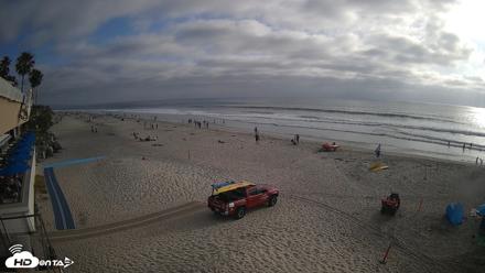 17th St. Del Mar Beach - 4K SW Live Webcam - May 9, 2026, 5:45pm PDT