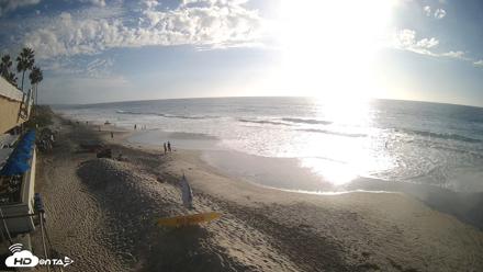 17th St. Del Mar Beach - 4K SW Live Webcam - Oct 20, 2026, 4:19pm PDT