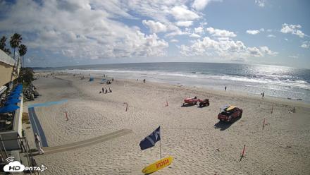 17th St. Del Mar Beach - 4K SW Live Webcam - Apr 26, 2026, 4:01pm PDT