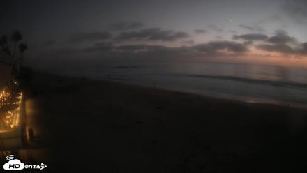 17th St. Del Mar Beach - 4K SW Live Webcam - Aug 30, 2026, 7:50pm PDT