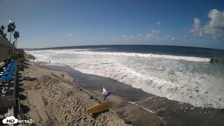 17th St. Del Mar Beach - 4K SW Live Webcam - Oct 12, 2026, 11:17am PDT
