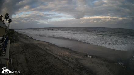 17th St. Del Mar Beach - 4K SW Live Webcam - Oct 12, 2026, 7:25am PDT