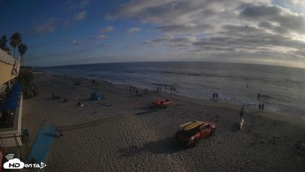 17th St. Del Mar Beach - 4K SW Live Webcam - Jun 26, 2026, 6:41pm PDT