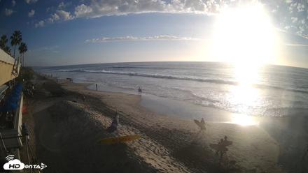 17th St. Del Mar Beach - 4K SW Live Webcam - Oct 20, 2026, 5:17pm PDT